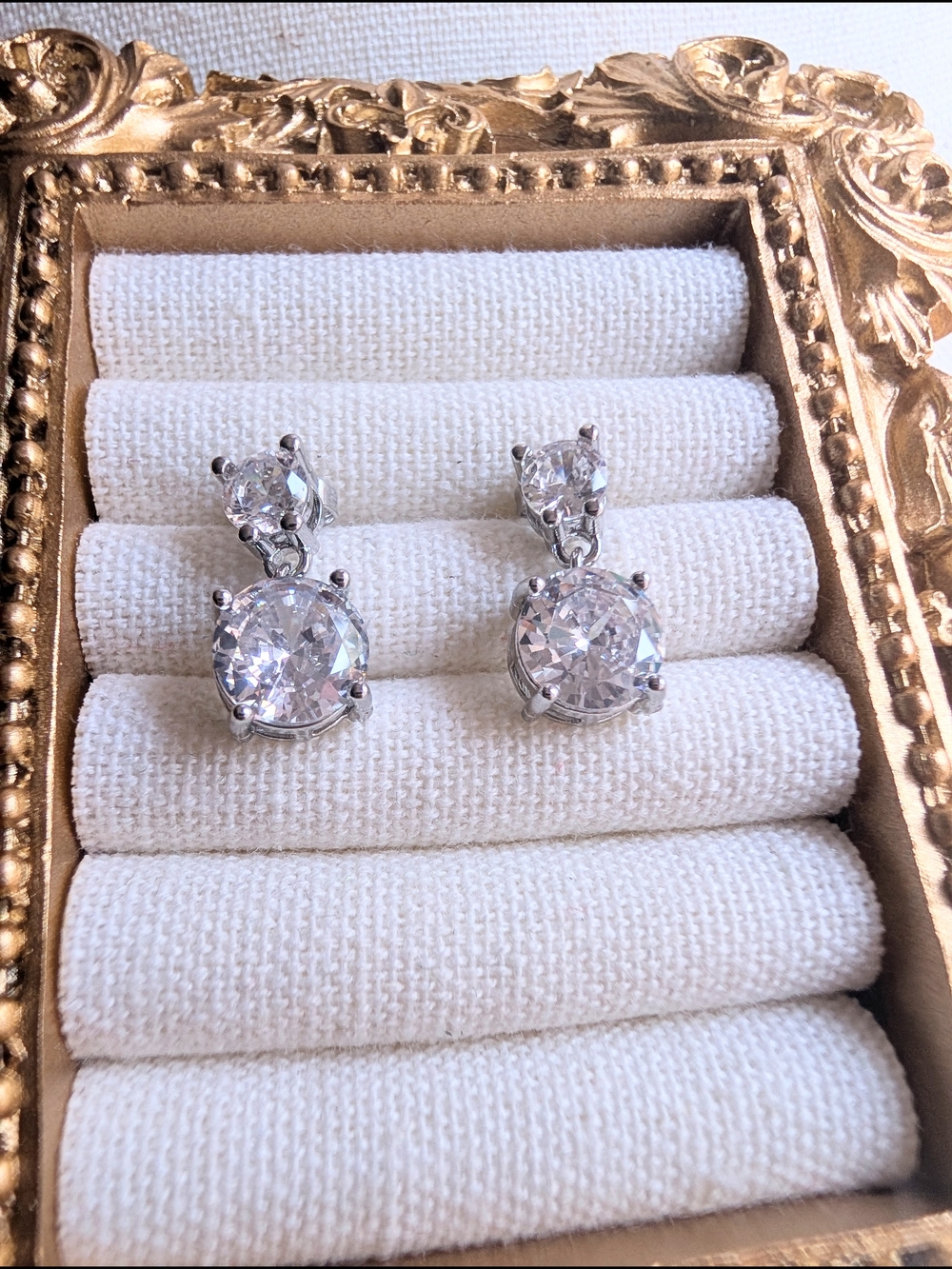 5 Carat Moissanite & Silver Drop Earrings - Unisex - Men's & Women's Earrings 💎